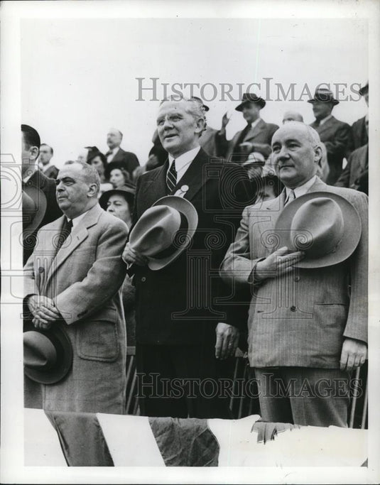 1941 Press Photo Philadelphia Pa Mayor B Samuels, Rev Dr RM Stover - Historic Images