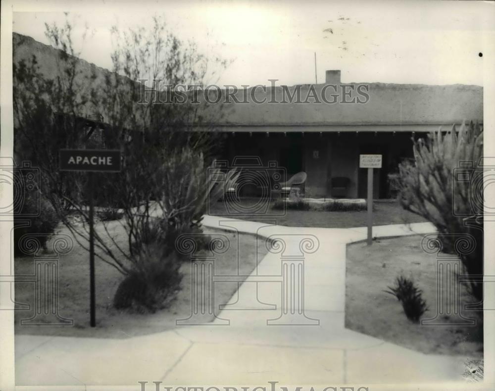 1939 Press Photo Lodge in the Tucson Deset Sanitarium where General Paershing - Historic Images