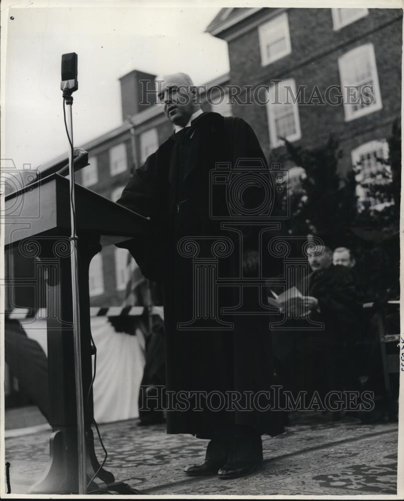 1940 Press Photo Brown Pres Henry M Wriston - Historic Images