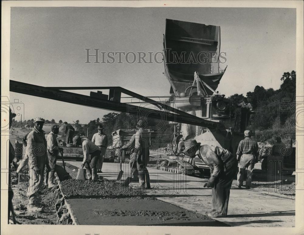 1948 Press Photo The Willow Freeway construction - Historic Images