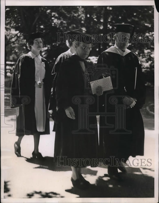 1938 Press Photo Academic Procession in Bryn Mawr Commencement - Historic Images