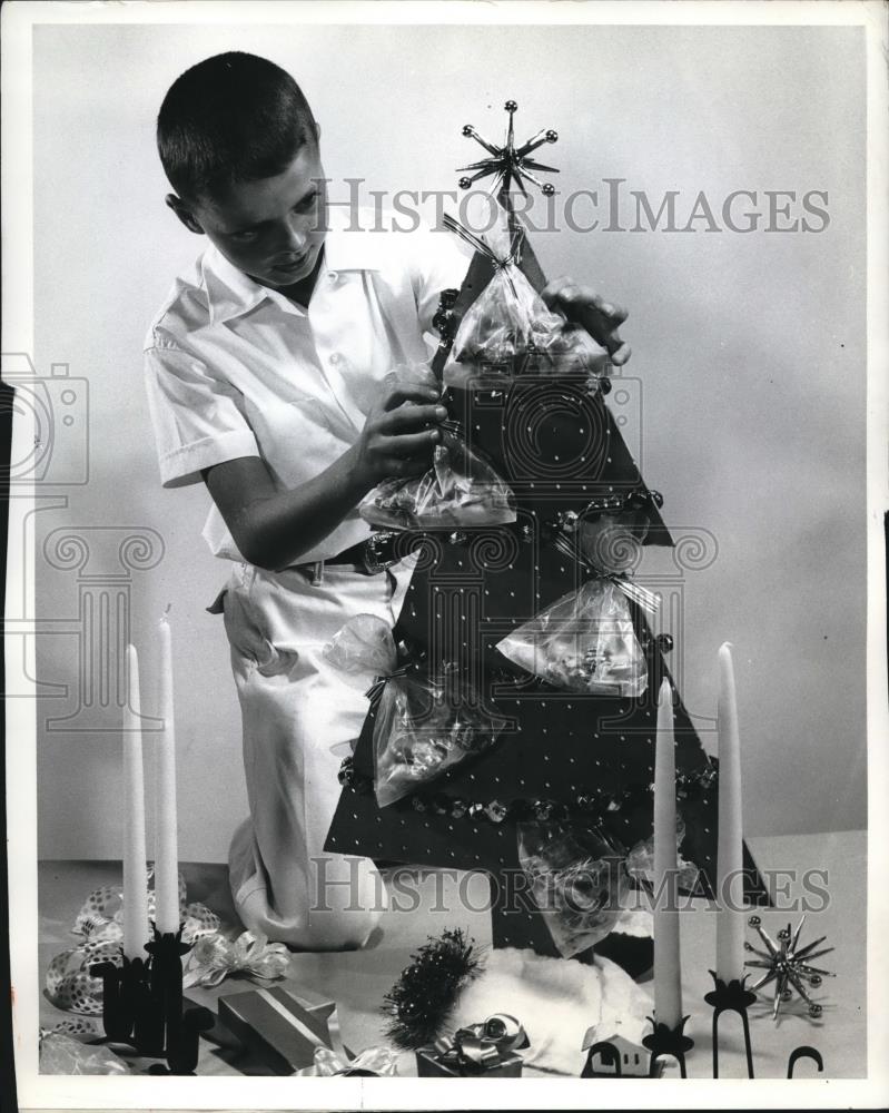 1962 Press Photo The do it yourself pagboard tree - Historic Images