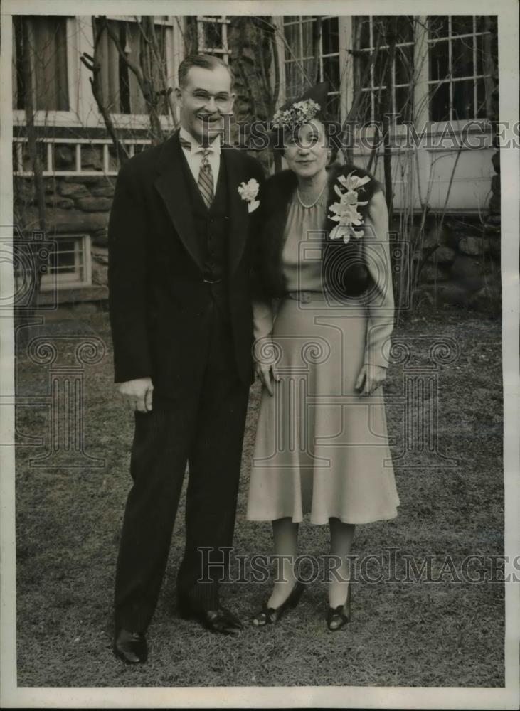 1939 Press Photo George R Fearon, And Wife, Republican Political Candidate - Historic Images