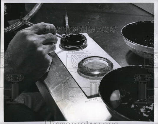1956 Press Photo Scientific Advance of the Biopsy Technique - Historic Images