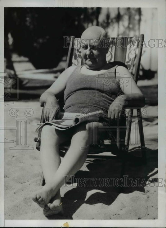 1934 Press Photo Charles T. O'Neal, President Chicago, East Illinois Railway - Historic Images