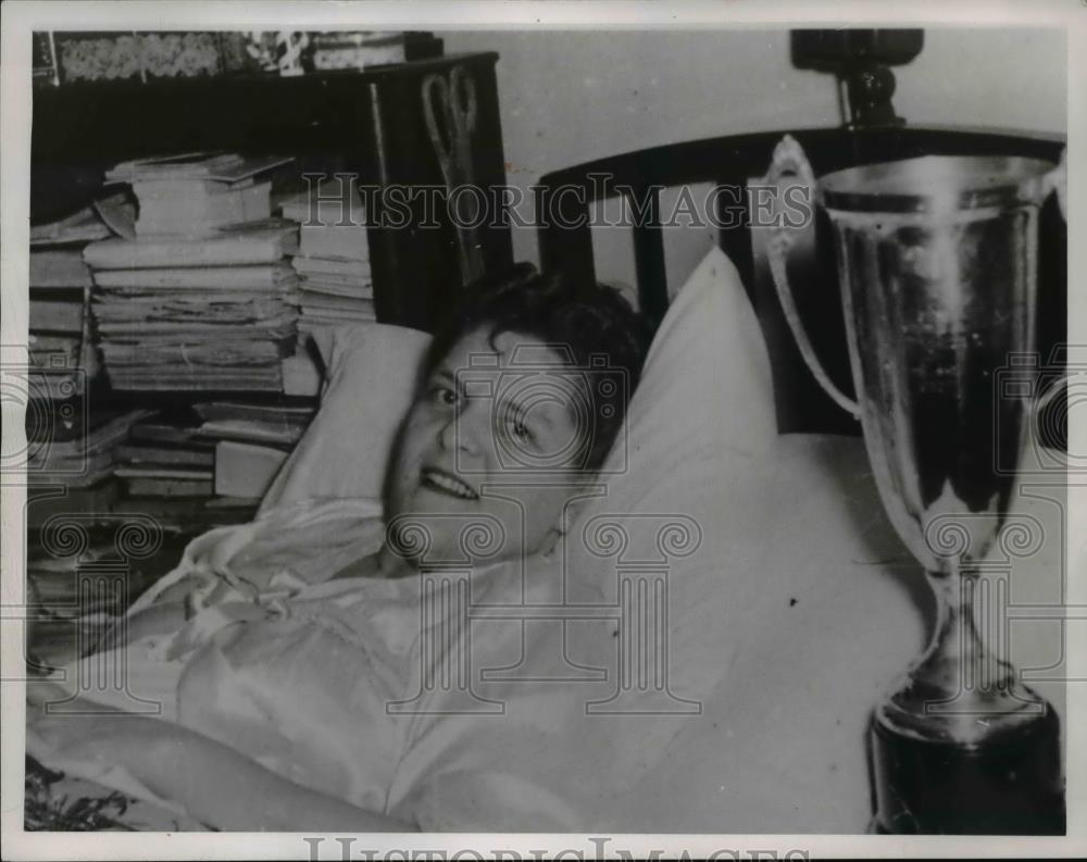 1955 Press Photo Mary O'Conor, poem writer - Historic Images