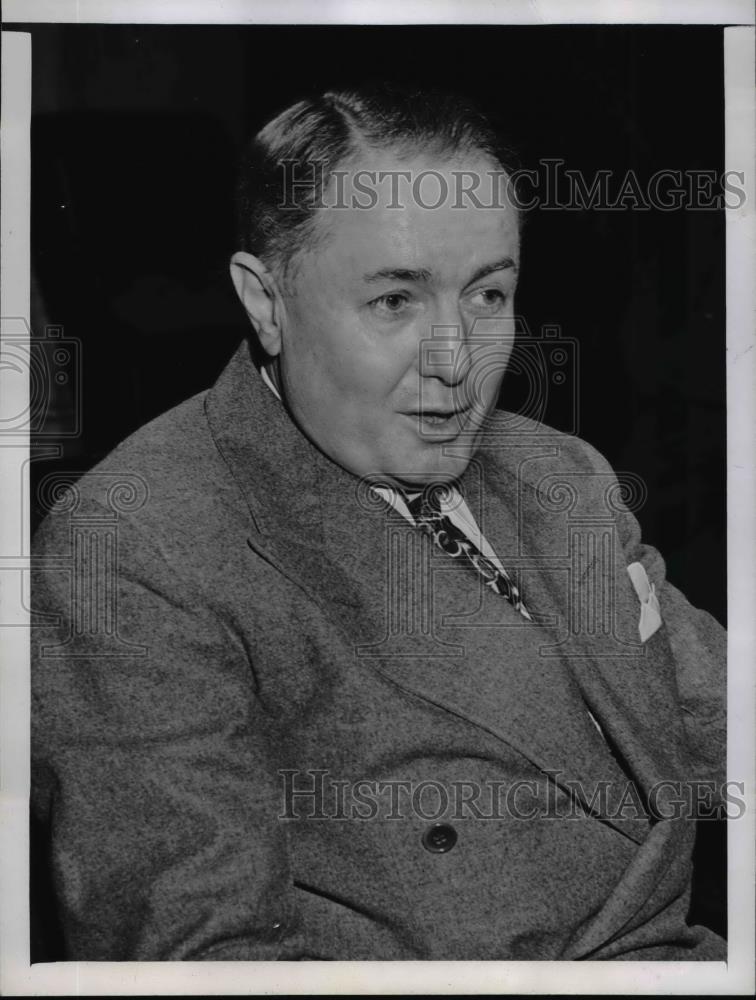 1946 Press Photo Atty Frank E Williams testified at Vardaman hearing at senate - Historic Images