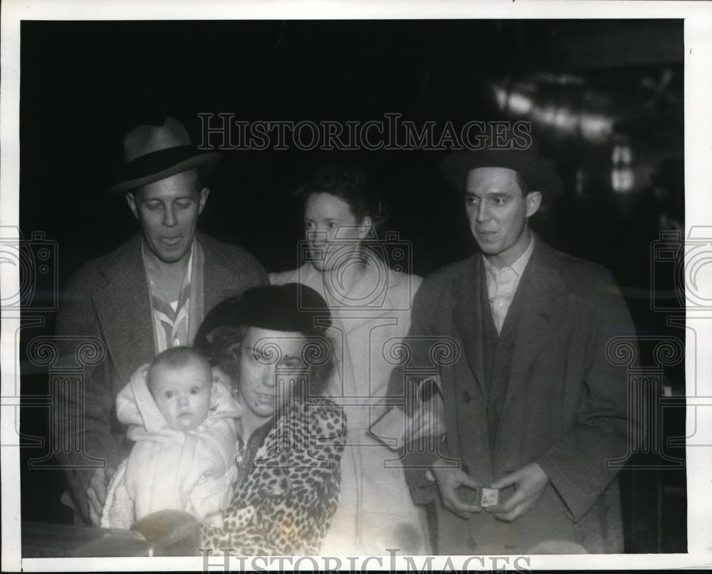 1940 Press Photo George Smith, Lsther Lundquist, Charley Sailor, Mrs. Matthews - Historic Images