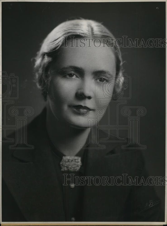 1936 Press Photo Katherine Vincent, author - Historic Images