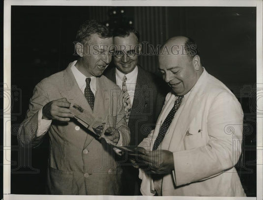 1935 Press Photo Attorney W.A. Hill, Moultrie Hitt and H.C. Hopson at Hearing - Historic Images