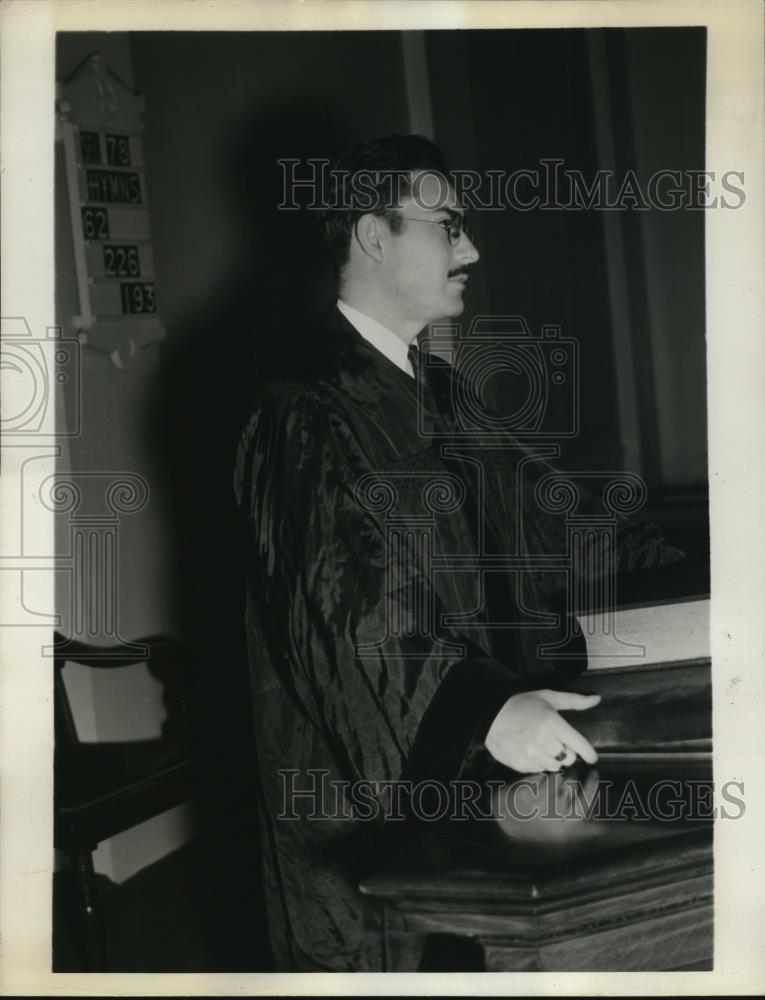 1938 Press Photo Rabbi Samuel Freidman of the Beth Jacob Synagogue - Historic Images