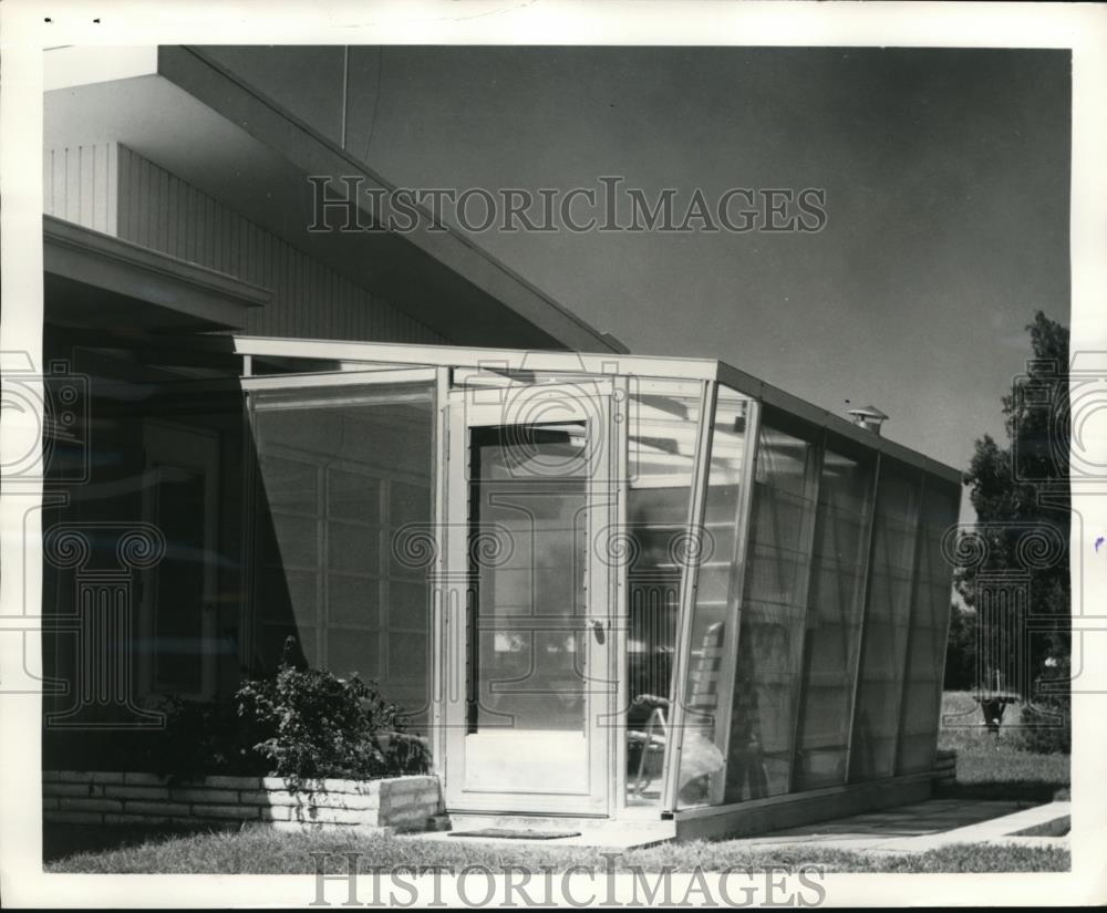 1962 Press Photo Chicago, Hothouse Design Addition For House, Plastok - Historic Images