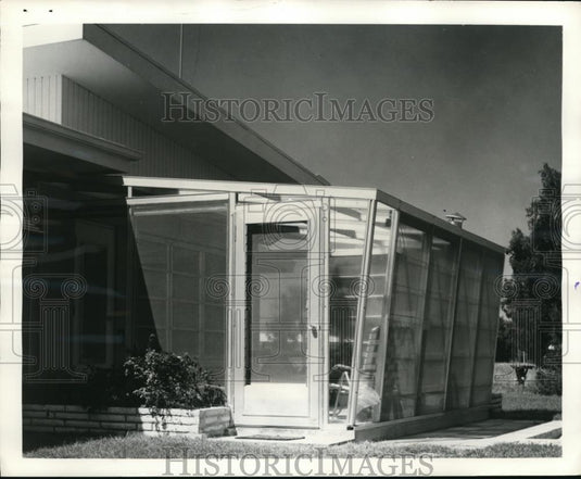1962 Press Photo Chicago, Hothouse Design Addition For House, Plastok - Historic Images