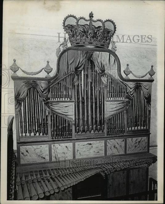 1968 Press Photo Bamboo Organ of Las Pinas,Philippines made in 950 Bamboos - Historic Images