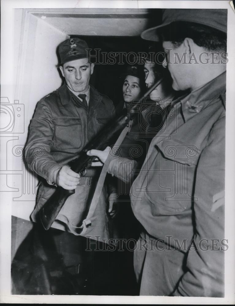 1956 Press Photo of German Army Trainees. - Historic Images