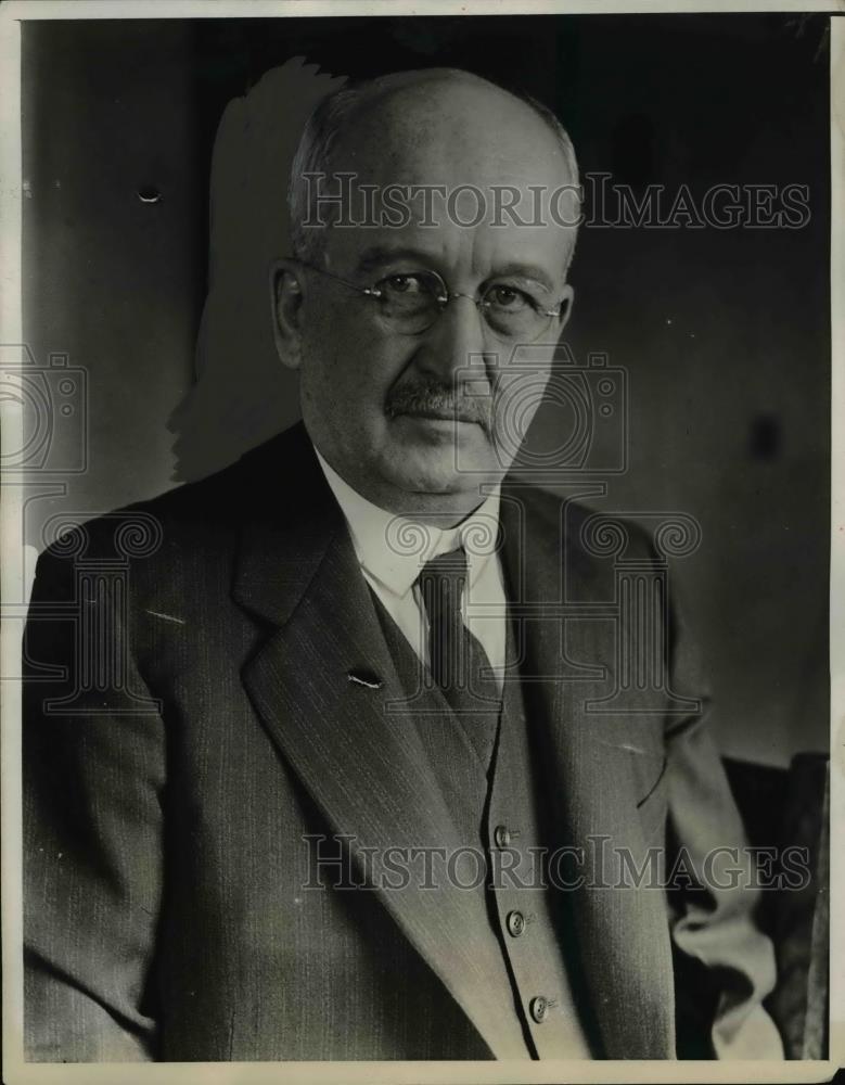 1932 Press Photo Professor Ralph Mokee of Columbia University - Historic Images