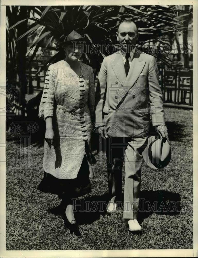 1936 Press Photo Mr. and Mrs. Michael McWhite,Irish Free State Minister - Historic Images