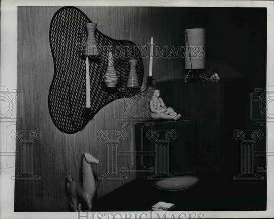 1953 Press Photo Cheap & useful accessory to brighten up your walls - Historic Images