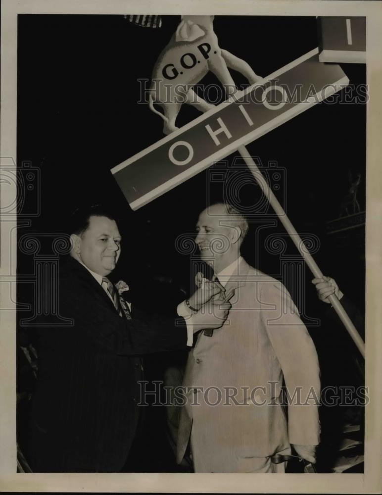 1940 Press Photo Rep.George Bender and former Gov.Myers Cooper - Historic Images