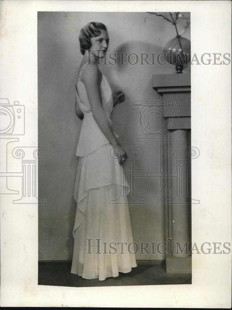 1931 Press Photo Socialite Mlle. Ellis Bostrom Swedish Ministers Daughter - Historic Images