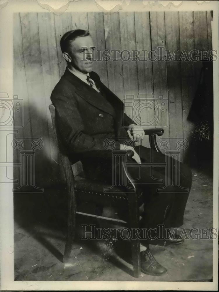 1930 Press Photo of Charles A. Wilde. a states witness in a murder trial. - Historic Images