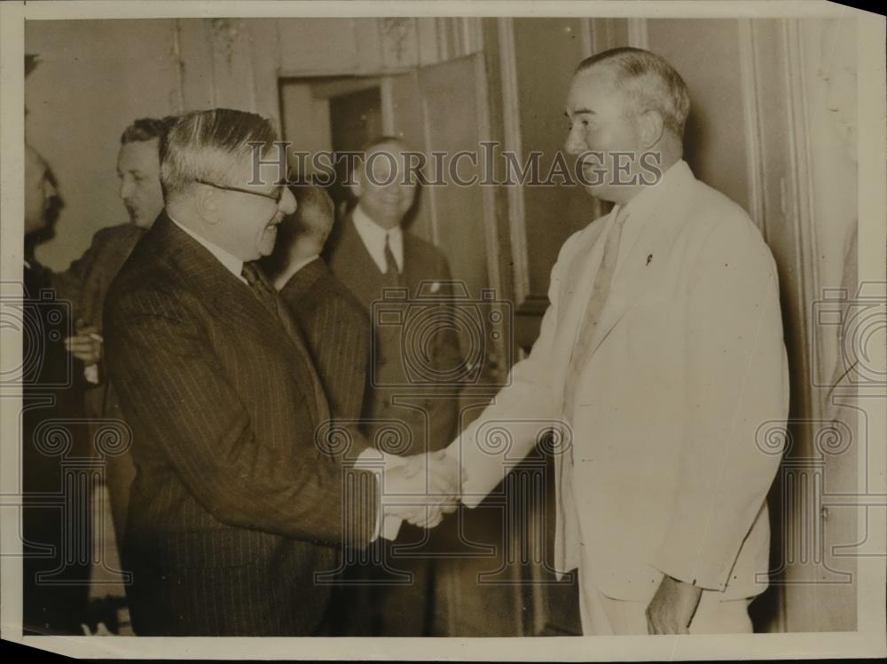1937 Press Photo Harry Colmery,Commander of the American Legion, in Paris - Historic Images