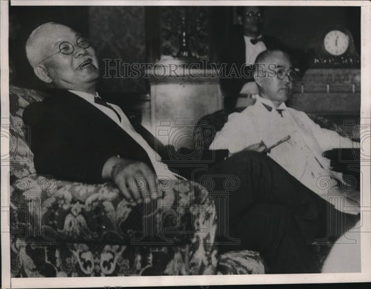 1937 Press Photo Shoju Koyama & suneo Kanemiwsu of Japanese Diet - Historic Images