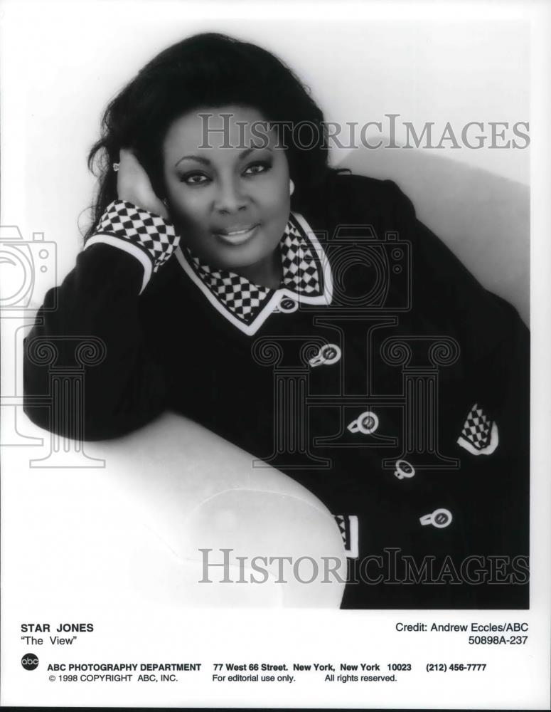 Press Photo TV Host Star Jones, The View from ABC - cvp22072 - Historic Images