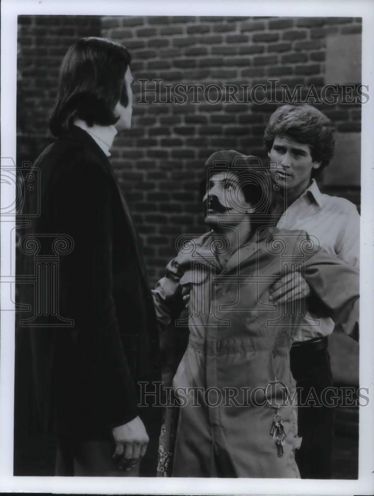 1978 Press Photo Richard Moll Robert Hegyes Steve Shortridge Welcome Back Kotter - Historic Images