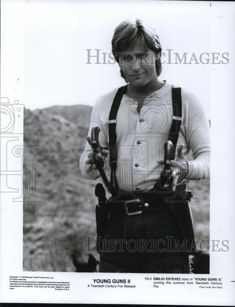 1990 Press Photo Emilio Edtevez in Young Guns II - cvp27546 - Historic Images
