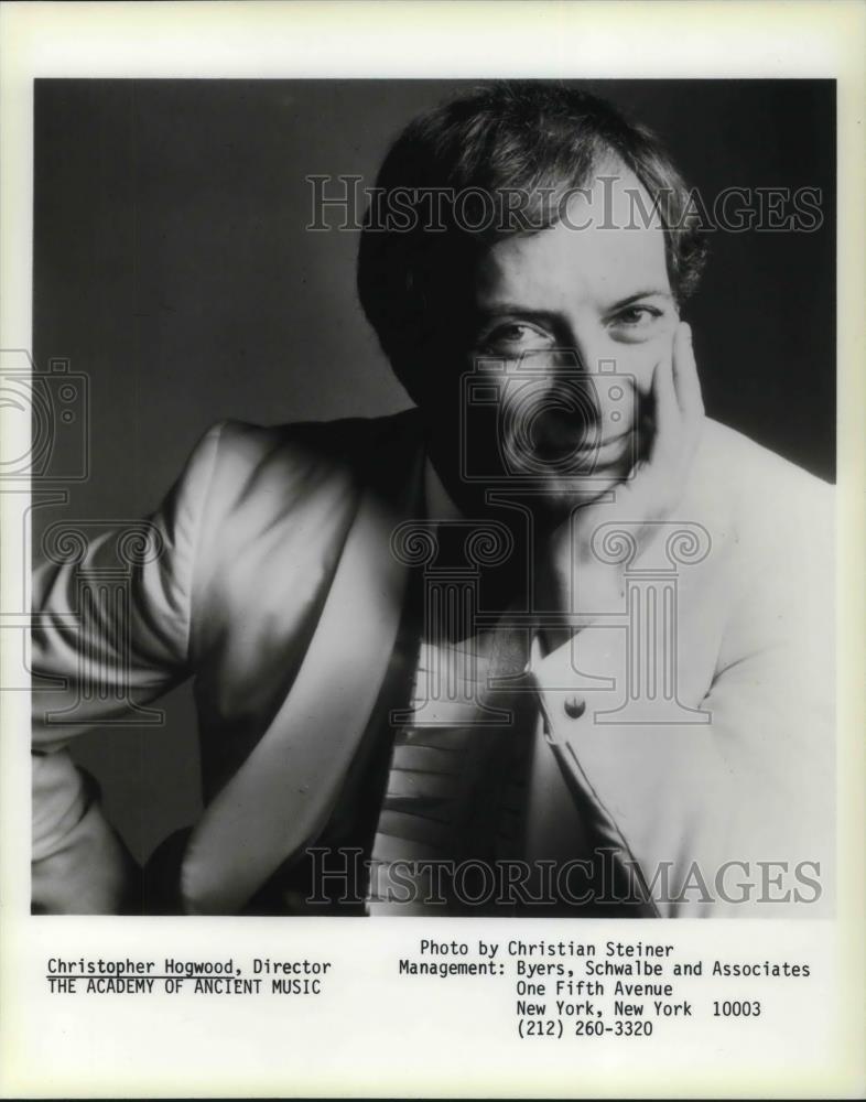 1987 Press Photo Christopher Hogwood Director The Academy of Ancient Music - Historic Images