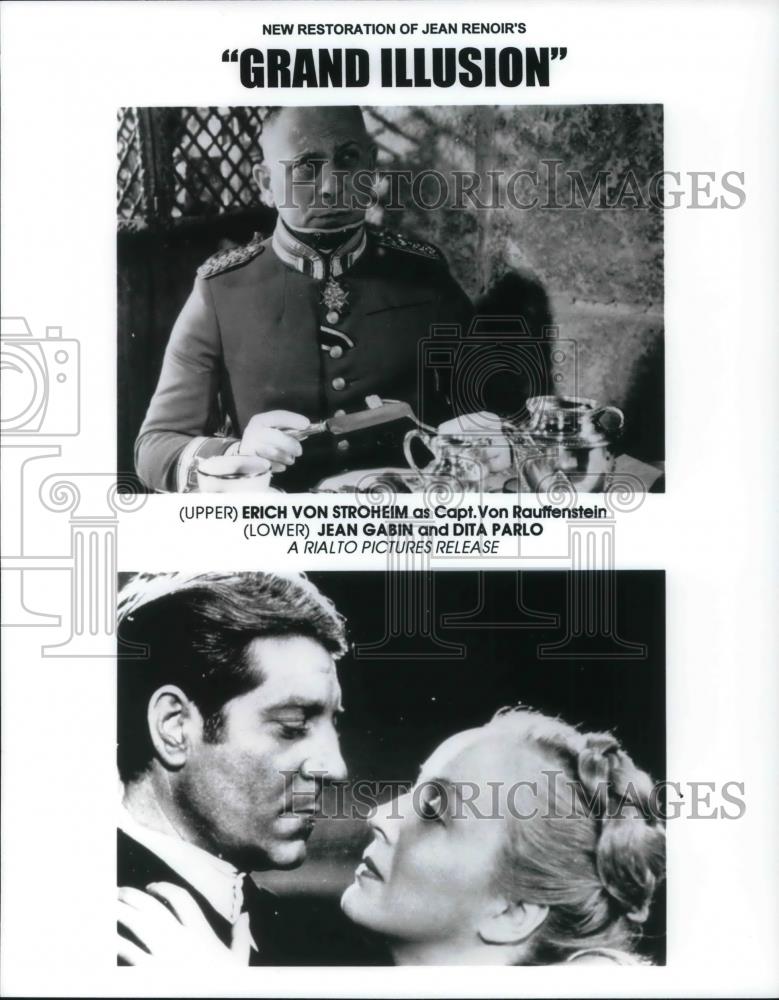 2000 Press Photo Erich Von Stroheim, Jean Gabin and Dita Parlo in Grand Illusion - Historic Images