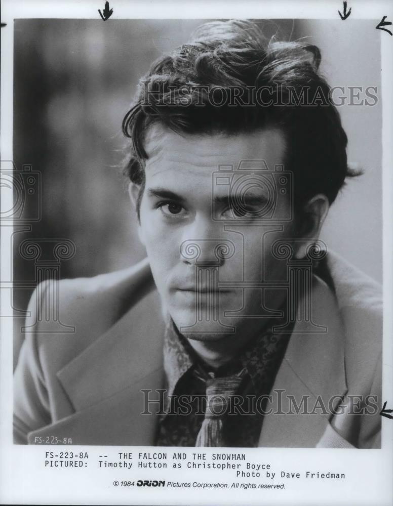 1985 Press Photo Timothy Hutton in The Falcon and The Snowman - cvp24390 - Historic Images