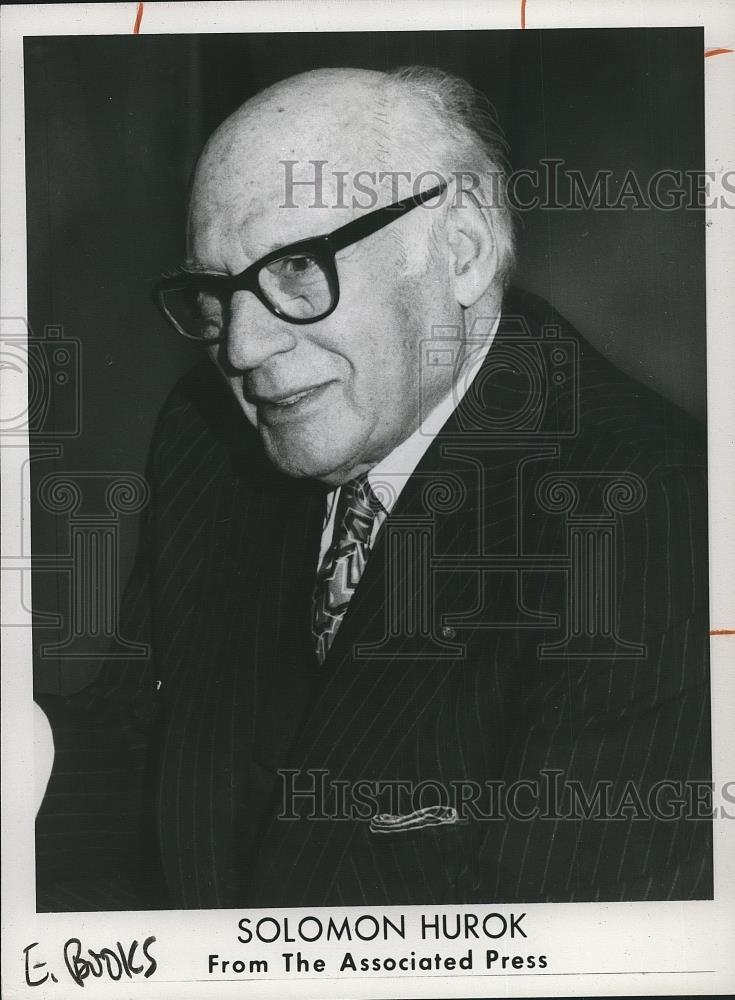 1973 Press Photo Soloman Hurok American impresario - cvp26599 - Historic Images