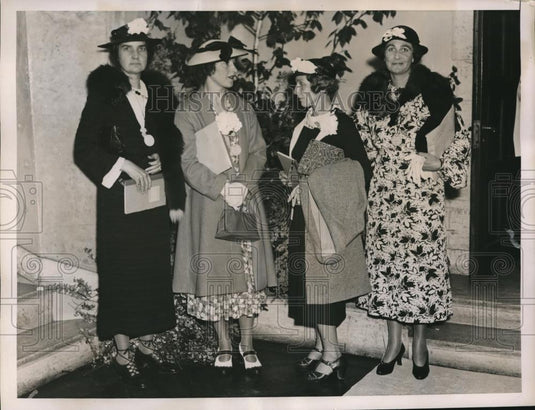 1936 Press Photo Delegates gathered at the Thayer Hotel, West Point, N.Y. for - Historic Images