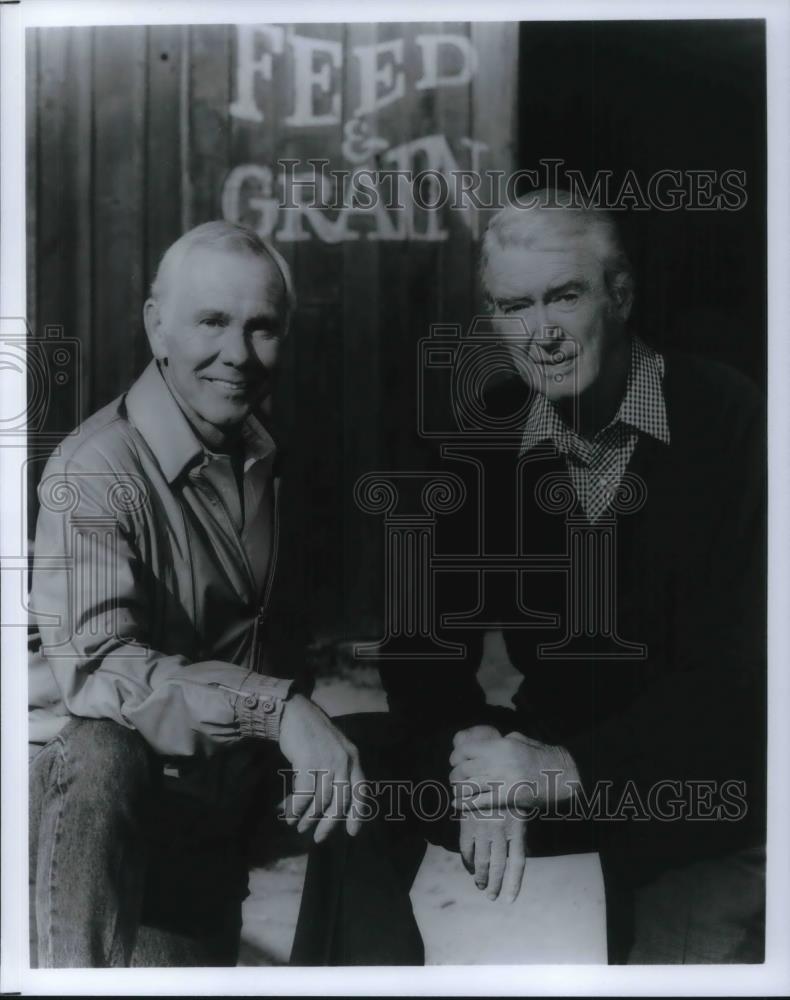 Press Photo Johnny Carson and James Stewart - cvp22836 - Historic Images