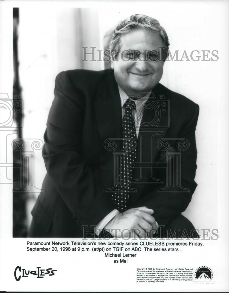 1996 Press Photo Michael Lerner stars as Mel in Paramount's Clueless - cvp22941 - Historic Images