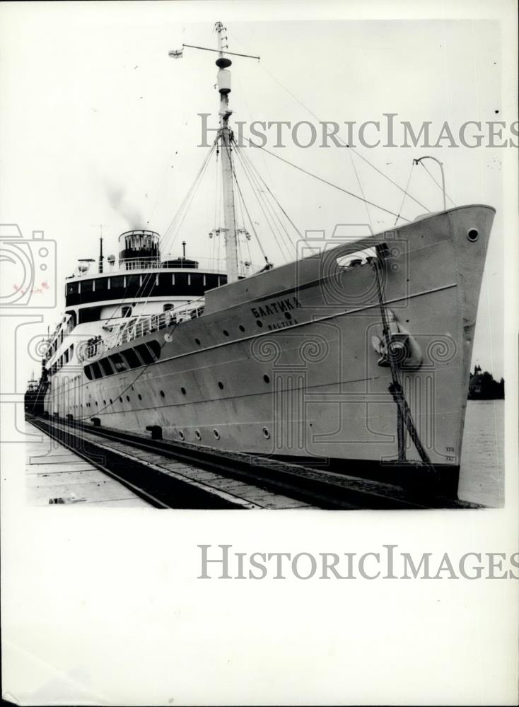 1957 Press Photo The Soviet steamship now named Baltica - Historic Images