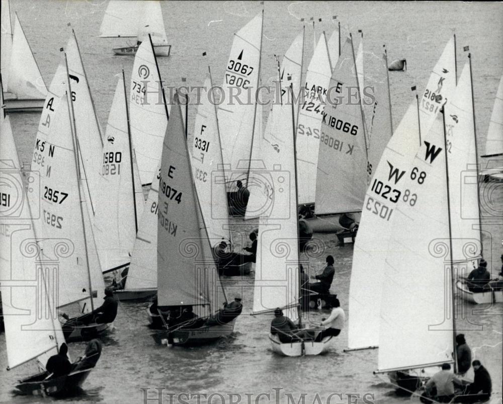 1978 Press Photo &quot;Icicle&quot; sailboat race at Burnham - Historic Images