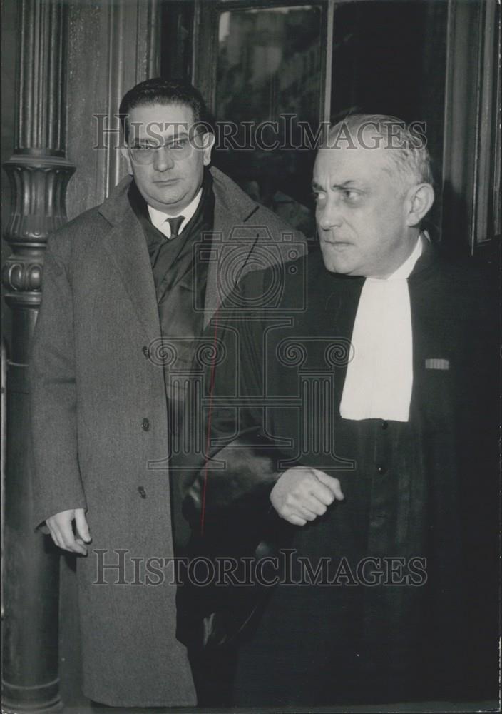 1960 Press Photo Soustelle Plan at the Palace of Justice - Historic Images