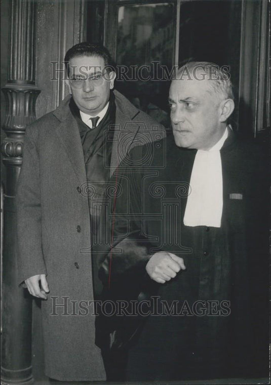 1960 Press Photo Soustelle Plan at the Palace of Justice - Historic Images