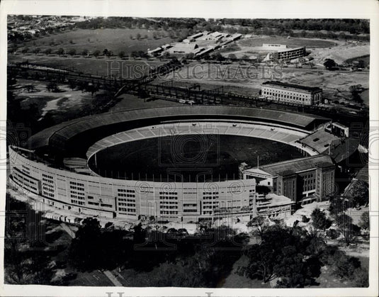 1956 Press Photo Stadium for Melbourne Olympic Games - Historic Images