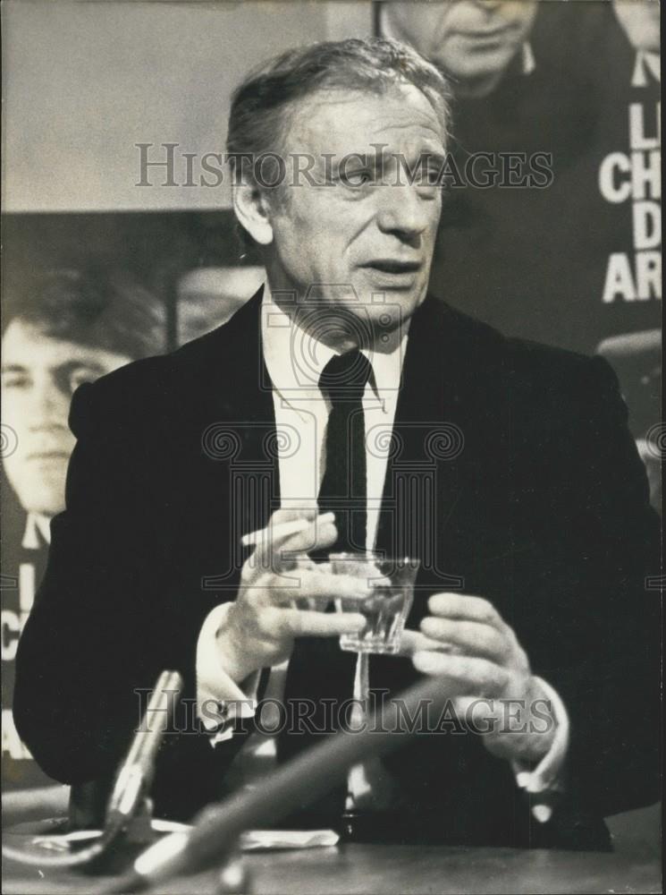 1981 Press Photo Yves Montand - Historic Images