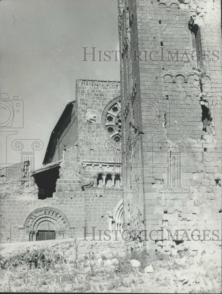 Press Photo Earthquake damage in Tuscania,Italy - Historic Images