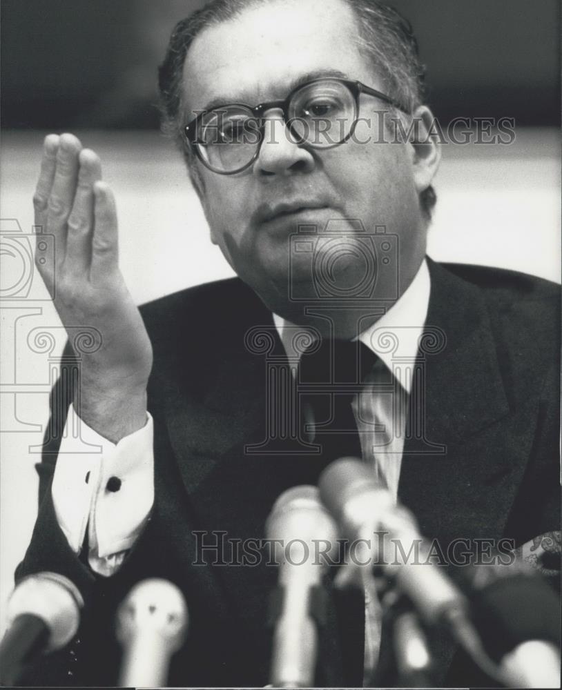 1988 Press Photo Diego Cordovez UN General Secretary For Foreign Affairs - Historic Images