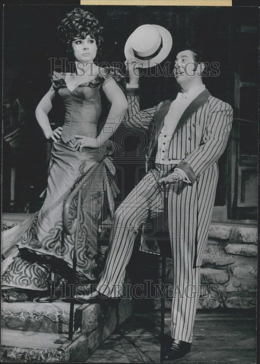 1968 Press Photo Vico Torriani and Violetta Ferrari in "Can Can" - Historic Images