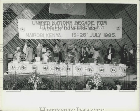 1985 Press Photo Conference on United Nations Women's Decade - Historic Images