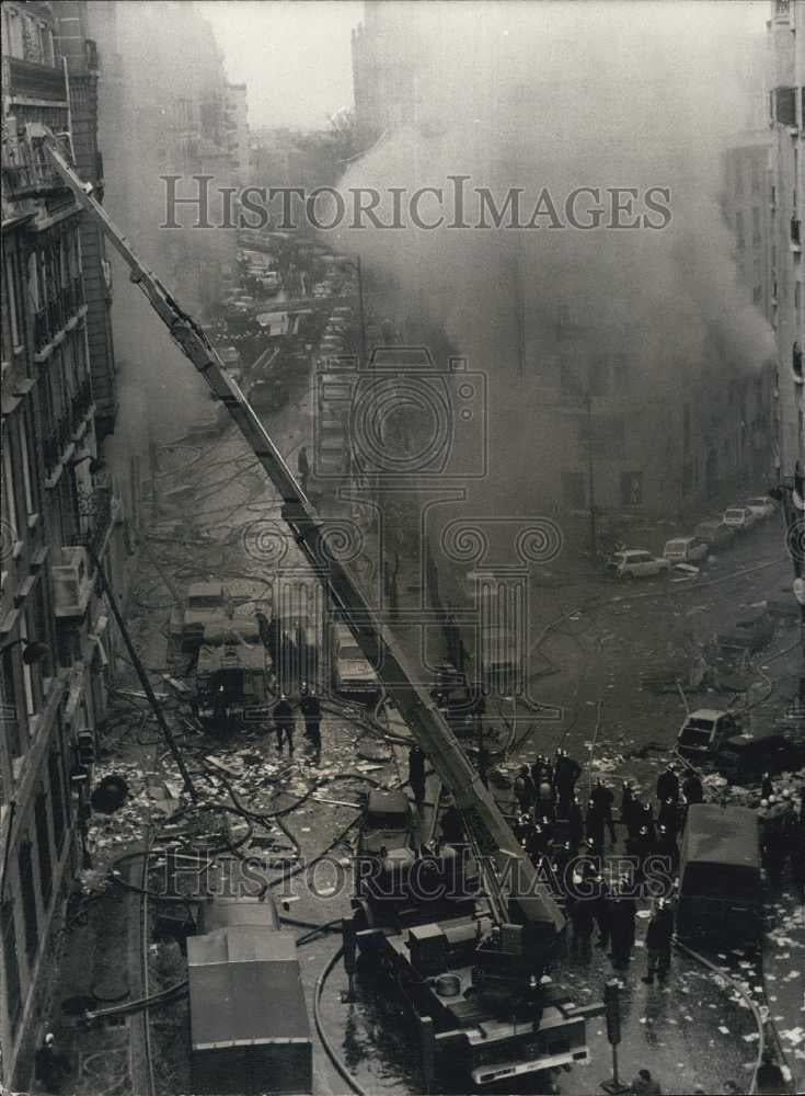 1978 Press Photo Raynouard Street Paris After Chain of Explosions - Historic Images