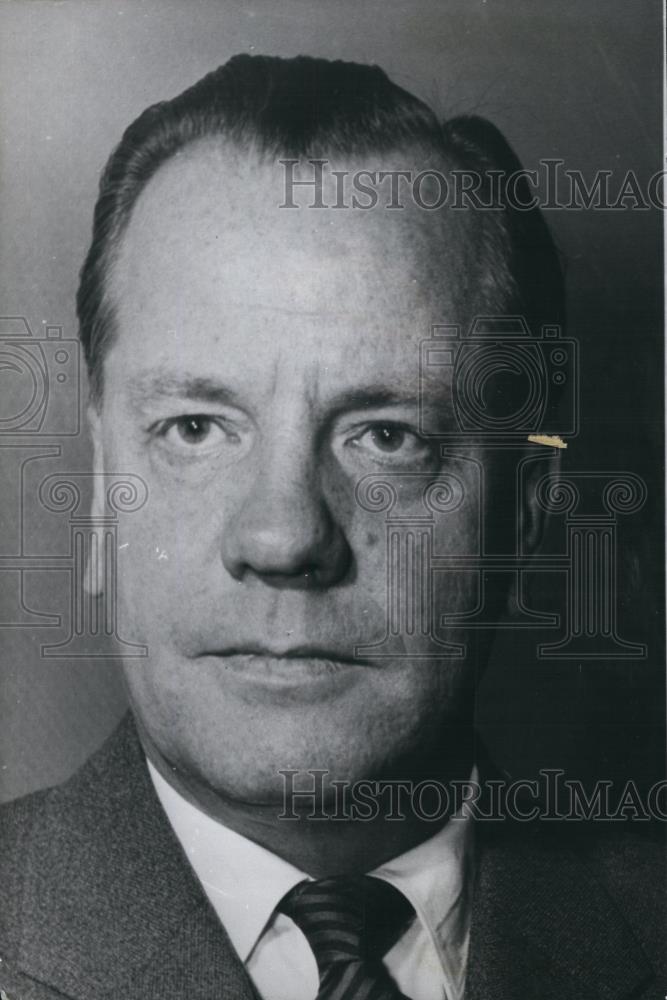 Press Photo West German Minister of housing,Paul Luecke - Historic Images