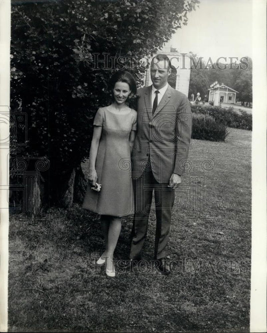 Press Photo Crown Prince Harald of Norway &Sonja Haraldsen - Historic Images